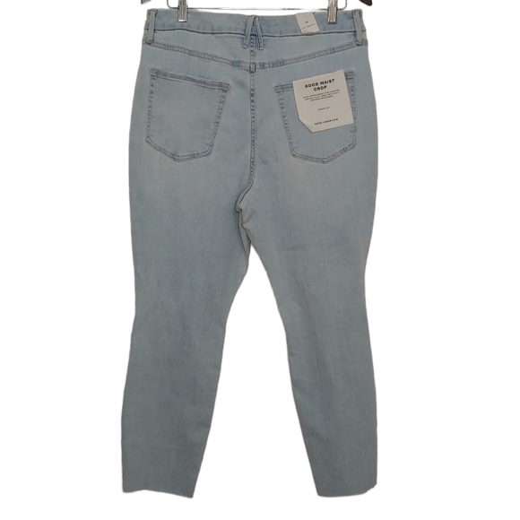 NWT GOOD AMERICAN Light wash good waist crop skinny jeans - Picture 10 of 16